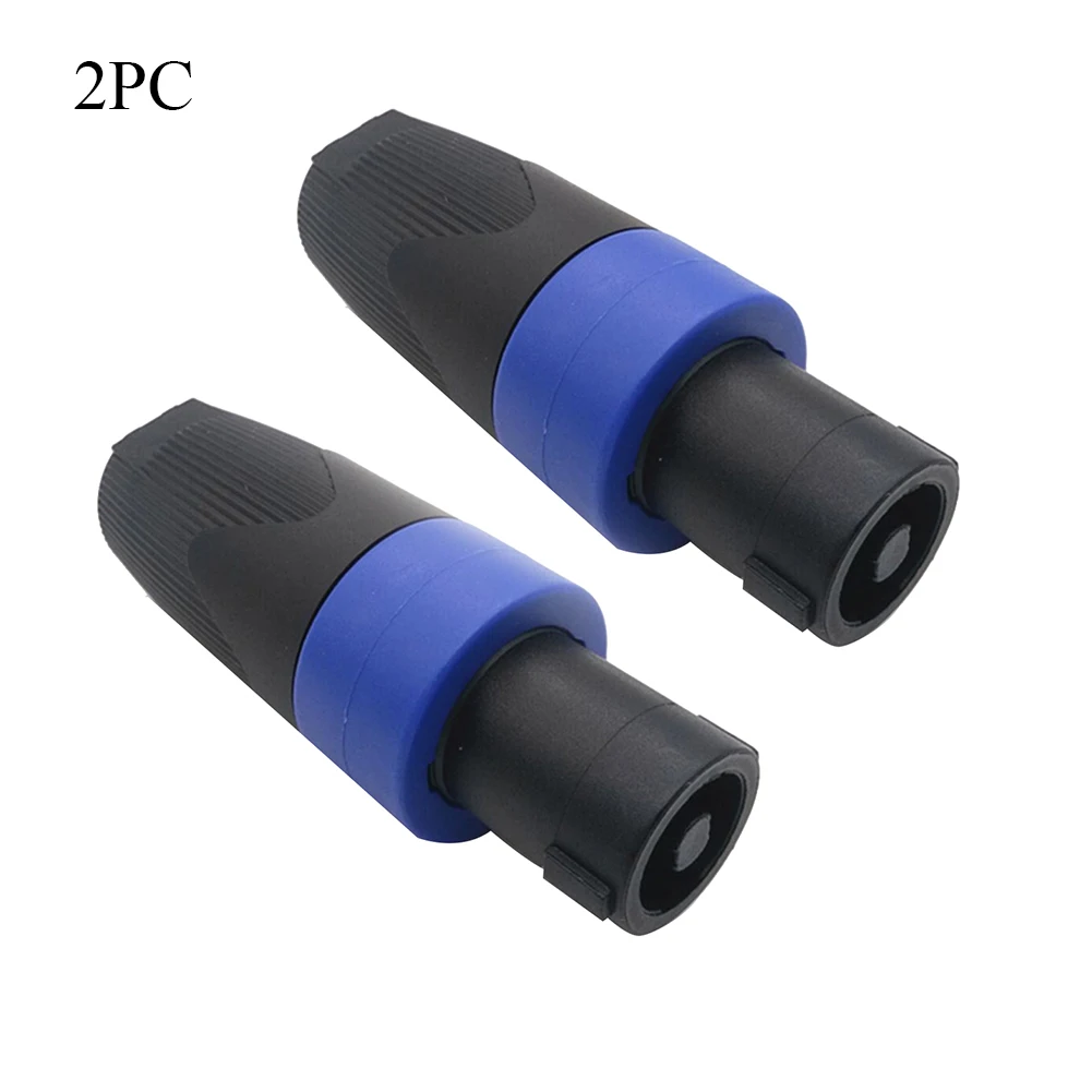 2PCS Lock Professional Durable Accessories Cable Adapter Speaker Female Connectors Plug Converter Jack Studio Audio Plastic Mini