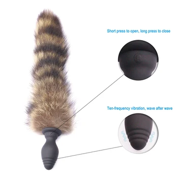 Wireless Anal Plug Bullet G Spot Vibrator Sex Toys Buttplug Butt Plug Fox Tail For Women/Man Anal Dildo Masturbator Massager 3