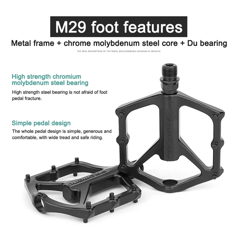 PROMEND 4 Bearings Bicycle Pedal Anti slip Ultralight CNC MTB Mountain