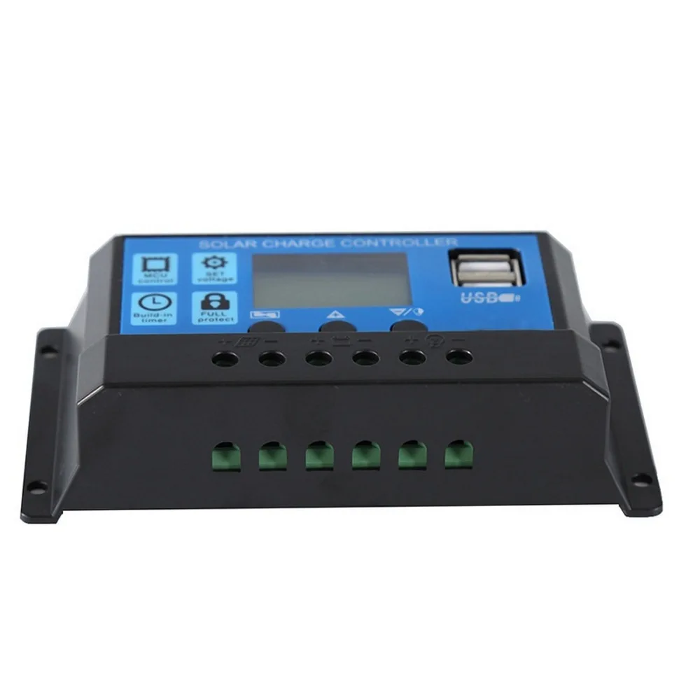 

Dropship Solar Charger Controller 30A 20A 10A 12V 24V Battery Charger LCD Dual USB Solar Panel Regulator Dropship