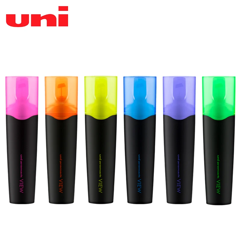 6 шт./лот Uni USP-200 хайлайтеры Mitsubishi маркер Премиум флуоресцентная ручка Канцтовары офисный школьный принадлежности хайлайтер - Цвет: Mixed