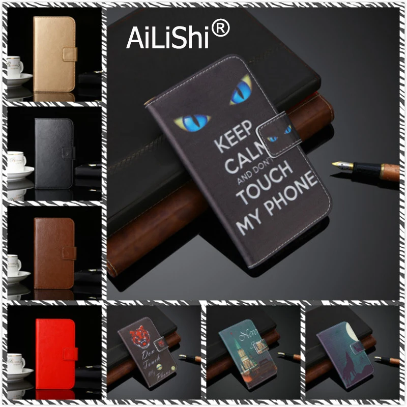 

AiLiShi PU Leather Case For Haier Alpha A1 A3 A4 Lite A6 A7 I8 I6 Infinity Titan T3 i50 Flip Cover Skin Wallet With Card Slots