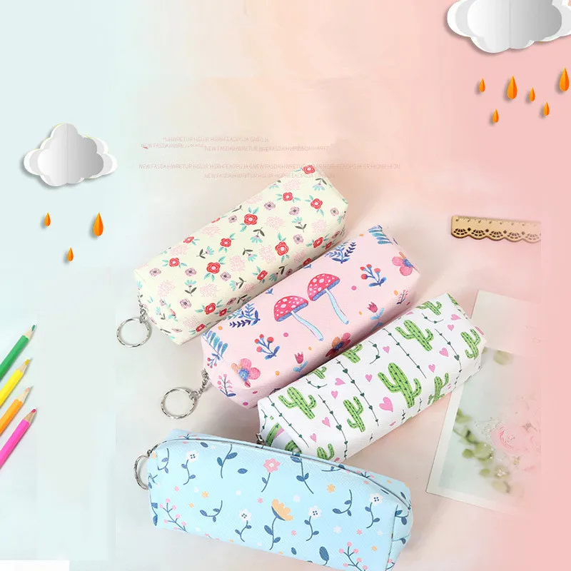 

cactus pencil case canvas trousse scolaire stylo Kawaii estuches cartucheras para lapices escolares piornik szkolny pencil box