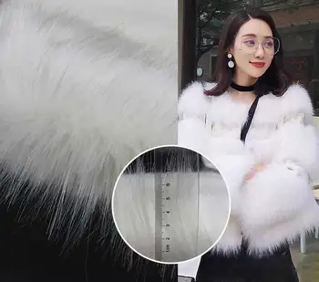 

Pure white faux fur Fashion plush fabric Haipai coat plush fur fabric