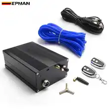 Epman-controlador elétrico, caixa com 2 controles remotos, sem fio, válvula silenciadora de escapamento