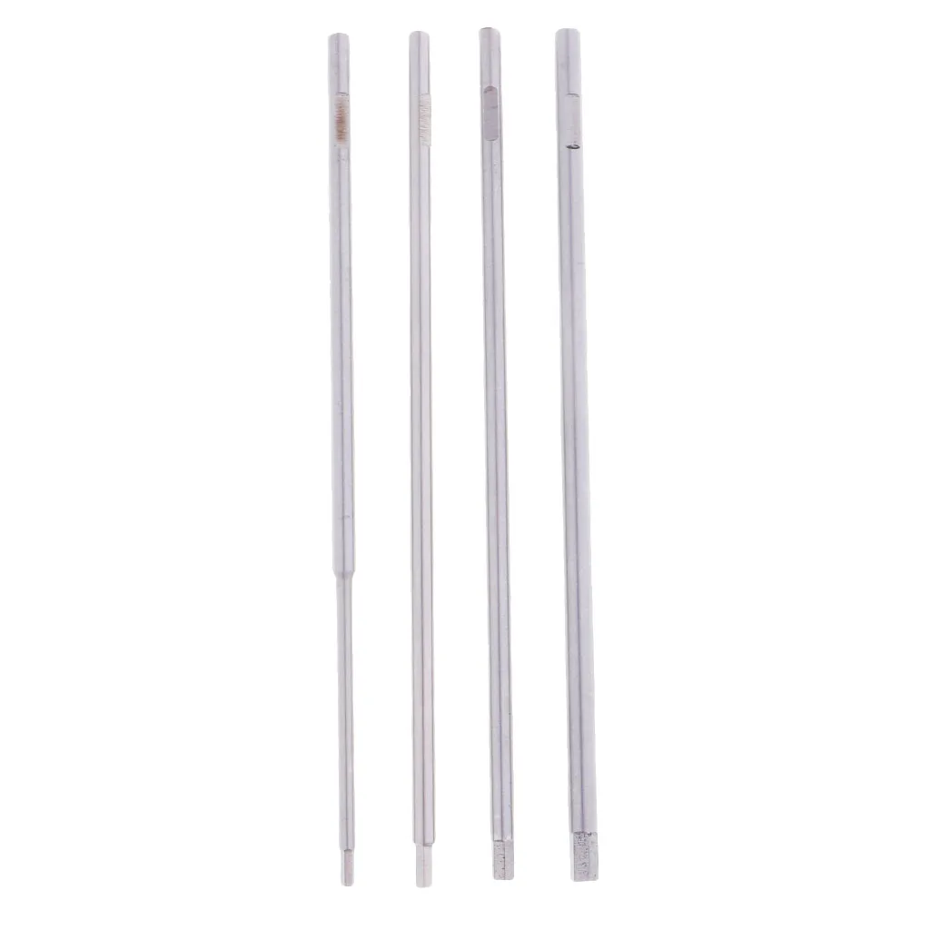 4x RC Screwdriver Tool Kit Hex Cross Key Socket Wrench Spanner Repair Silver