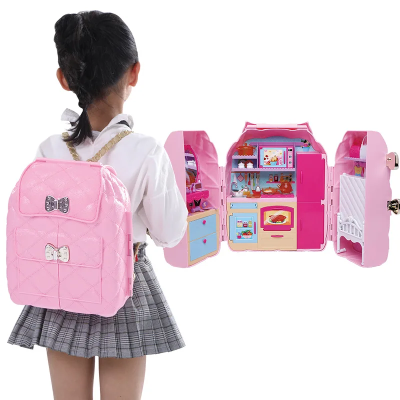 

Amway Li New Style Little Girl Princess natural detox wu Backpack Scene Rich Satisfied Children Play House Demand Doll