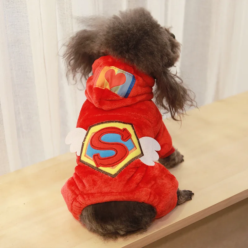 

2019 New Pet Dog Clothes Winter Warm Fleece Chihuahua Coat Jackets Puppy Cat Hoodies Costumes Transformed Dress French Clothing