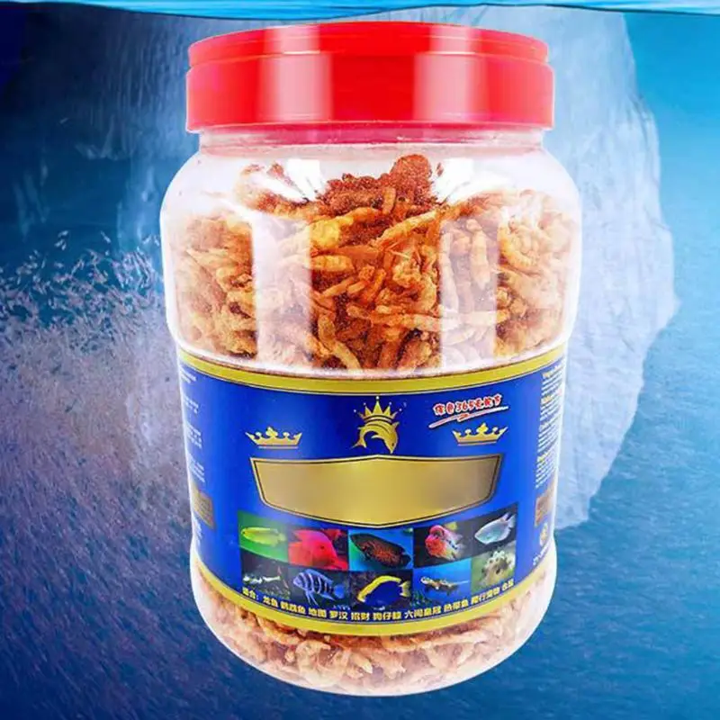 Fish Feed Betta Treat Aquarium Pond Fish Dried Freeze Shrimp for Arhat Cichlid Aquatic for Turtl 5