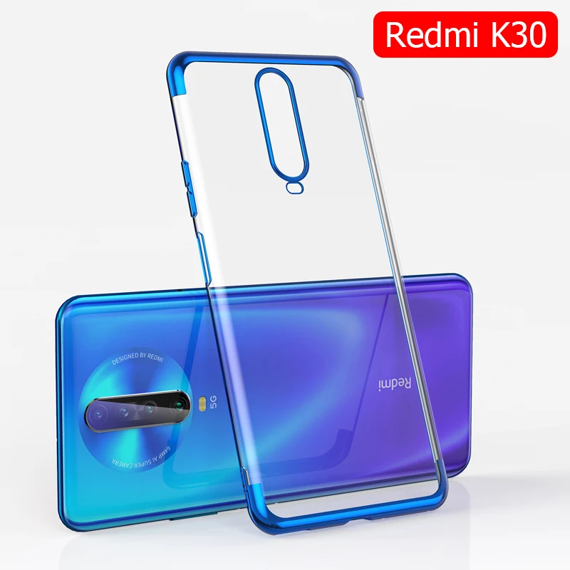 Чехол MUCHI для Xiaomi Redmi K30 роскошный мягкий прозрачный чехол с лазерным покрытием Xiomi