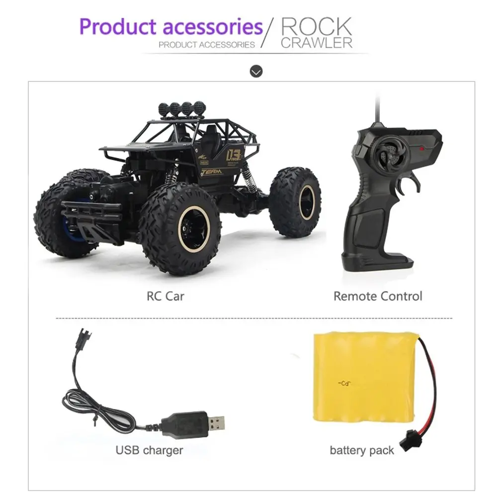 

Large Alloy 4WD Drifting Climbing Cars High Speed 2.4Ghz Radio Remote Control Car RC Off Road Fast Racing Rock Crawler