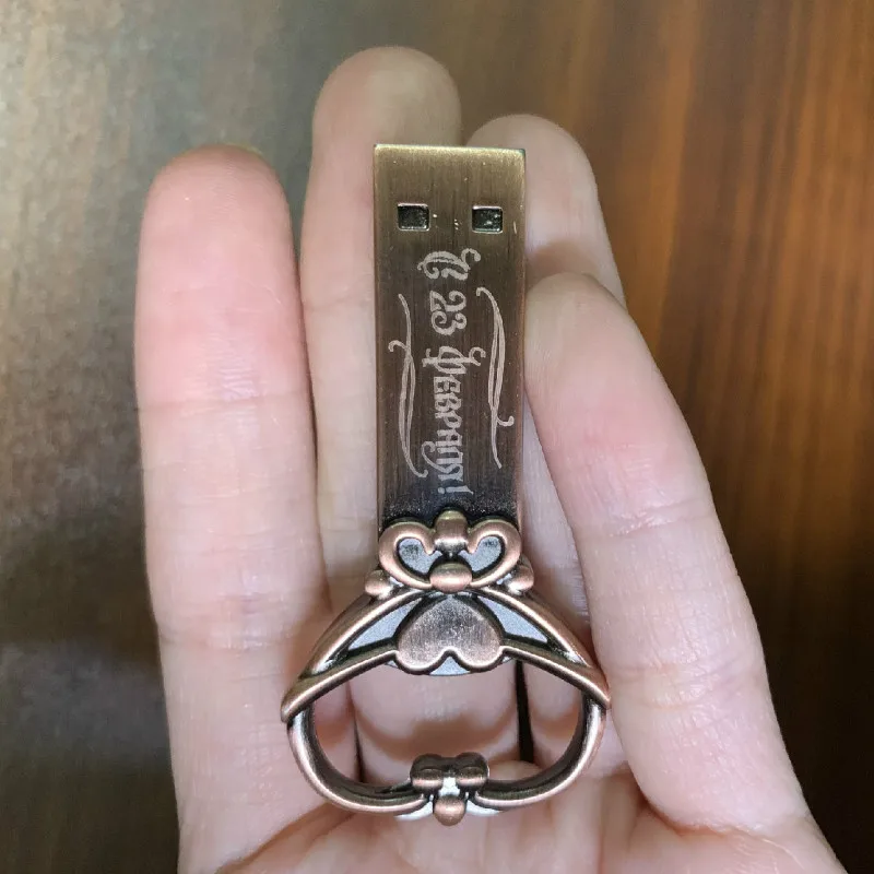 Креативный USB флеш накопитель с сердечком 2 0 Флешка карта памяти 128 МБ 32 ГБ 16 8 4