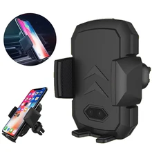 10 Вт беспроводное автомобильное зарядное устройство Автоматический Инфракрасный датчик Qi Беспроводное зарядное устройство для iphone X 8 Plus для samsung S8 S9