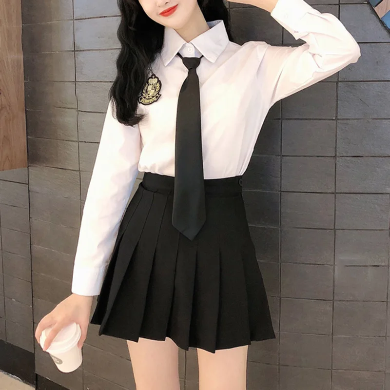 Best Buy Short Skirt Pleated Black College-Style High-Waist Womens Summer Female A-Line Student 0LdJl1ZbEe0