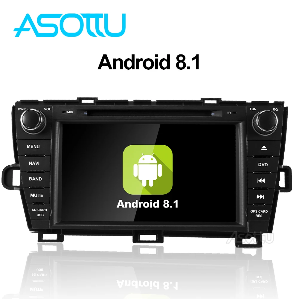 Asottu android 9,0 автомобильный dvd для Toyota Prius 2009 2010 2011 2012 2013 gps навигации мультимедийный плеер