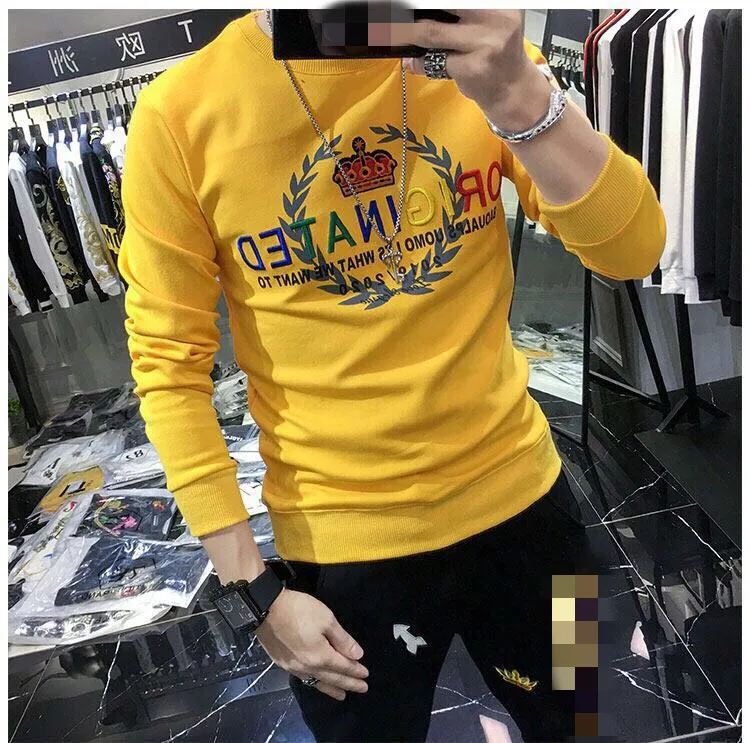 AH11509, модные мужские толстовки и свитшоты,, Подиумные, Роскошные, известный бренд, Европейский дизайн, вечерние, Стильная мужская одежда