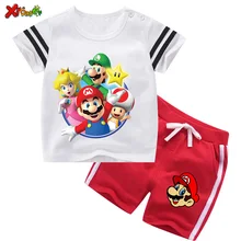Baby Boy Two Pieces Clothes Set Toddler Kids Boy Summer Outfit Children Clothing Boys 2020 New Summer Kids Clothes Mario Costume children clothing manufacturers china new autumns 2016 next kids clothes children boys