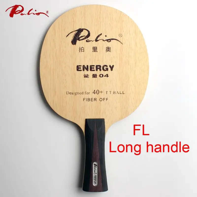 FL long handle Palio energy 04 лезвие для настольного тенниса специально для 40+ материал ракетка для настольного тенниса игровая петля и быстрая атака 9ply - Цвет: FL long handle