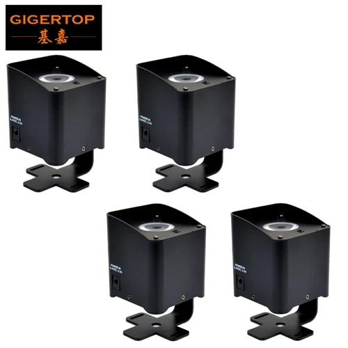 Gigertop 1x15 Вт RGBWA UV 6в1 цветной точечный аккумулятор Par Light Мини размер подвесной кронштейн ферменный потолочный светильник беспроводной DMX сценический светодиодный - Цвет: 4