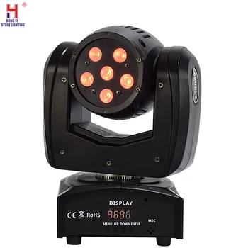 

Double Side 6x10W+1x60W Led Moving Head Light dmx Rotating Stage Lights Effect For Disco KTV Club Party Light 2pcs/lot