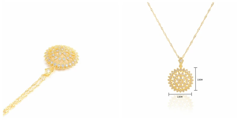 Naszyjnik медное золотое ожерелье с подвеской, простая Геометрическая Свадебная Подвеска для невесты, полностью проложенное CZ циркониевое колье на цепочке для женщин