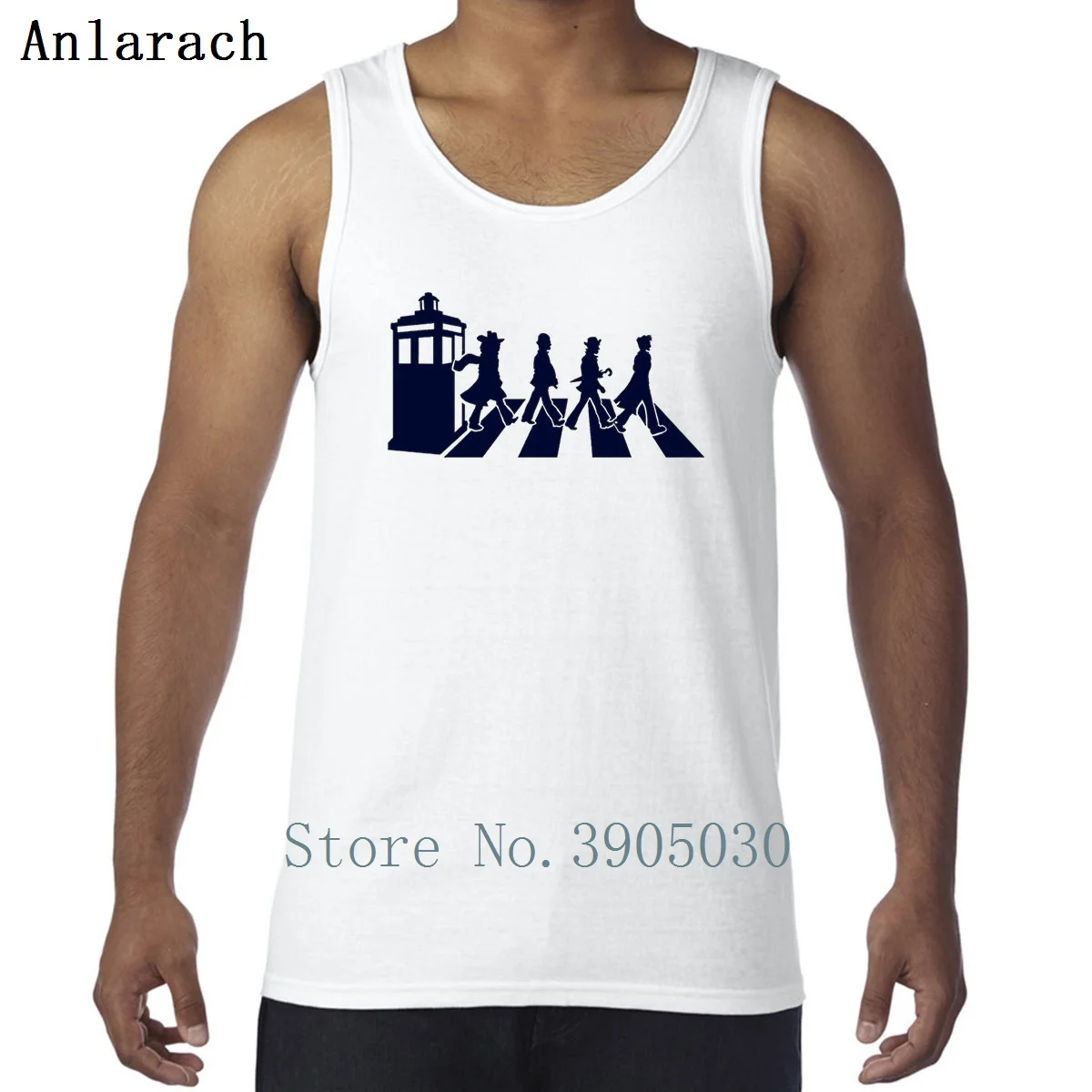 Tardis Road Dr Who жилет индивидуальная уникальная одежда майки для мужчин лучше хлопок простой графический крой