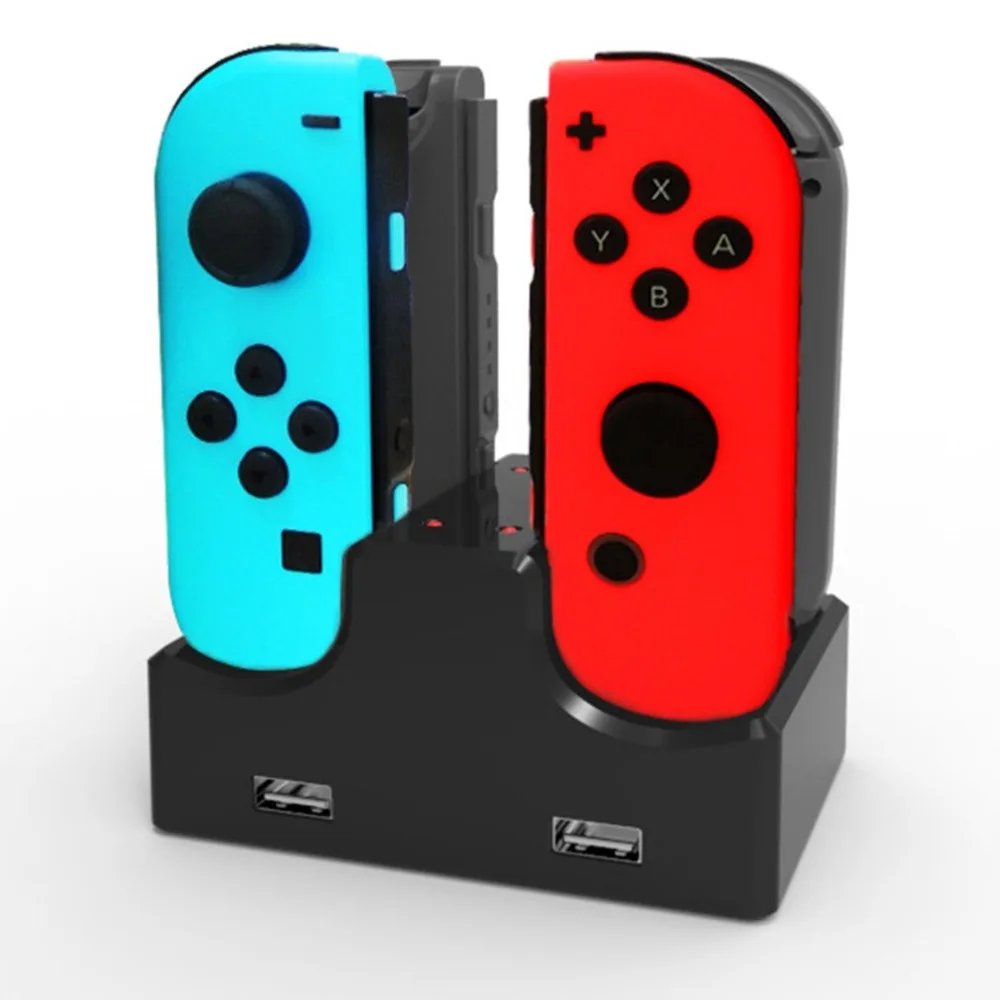Игровой контроллер Joypad геймпад игровой коврик джойстик зарядная док-станция 4 в 1 зарядное устройство подставка держатель для зарядки для nintendo Switch