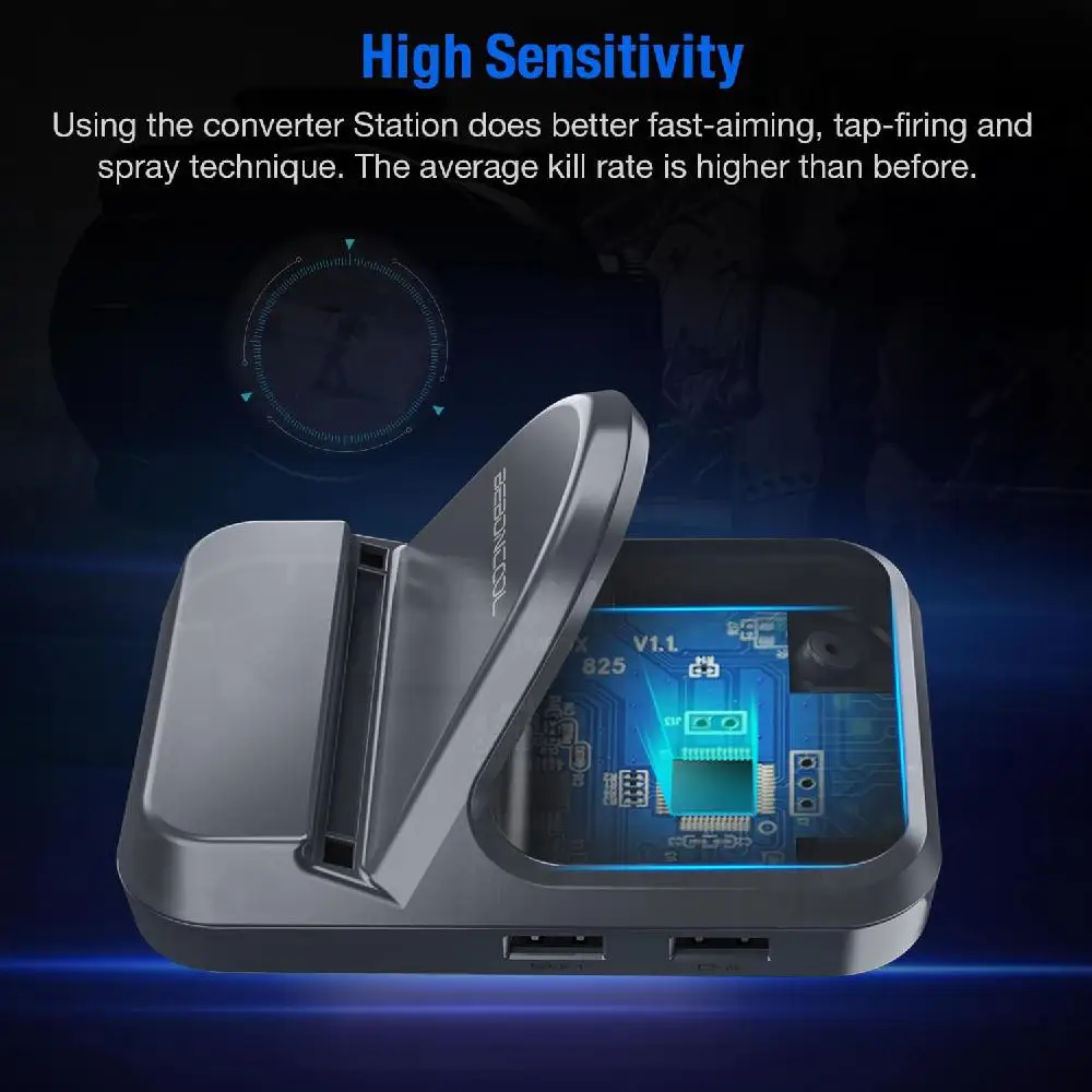  Pubg Mobile Gamepad Controller Gaming Keyboard Mouse Converter For Android IOS Phone to PC Bluetoot