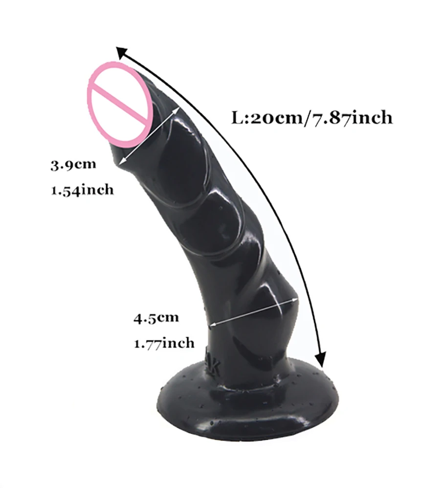 Huge Penis Animal Dildo Anal Curved Strong Suction Fake Penis Ribbed Dick Extreme Stimulate G-spot Sex Toys for Women Sex Dildo