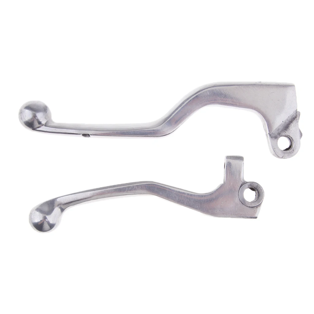 2Pcs Silver Brake Clutch Pump Lever Motorcycle Hydraulic Master Cylinder Accessories for Honda CRF250R 2004-2006