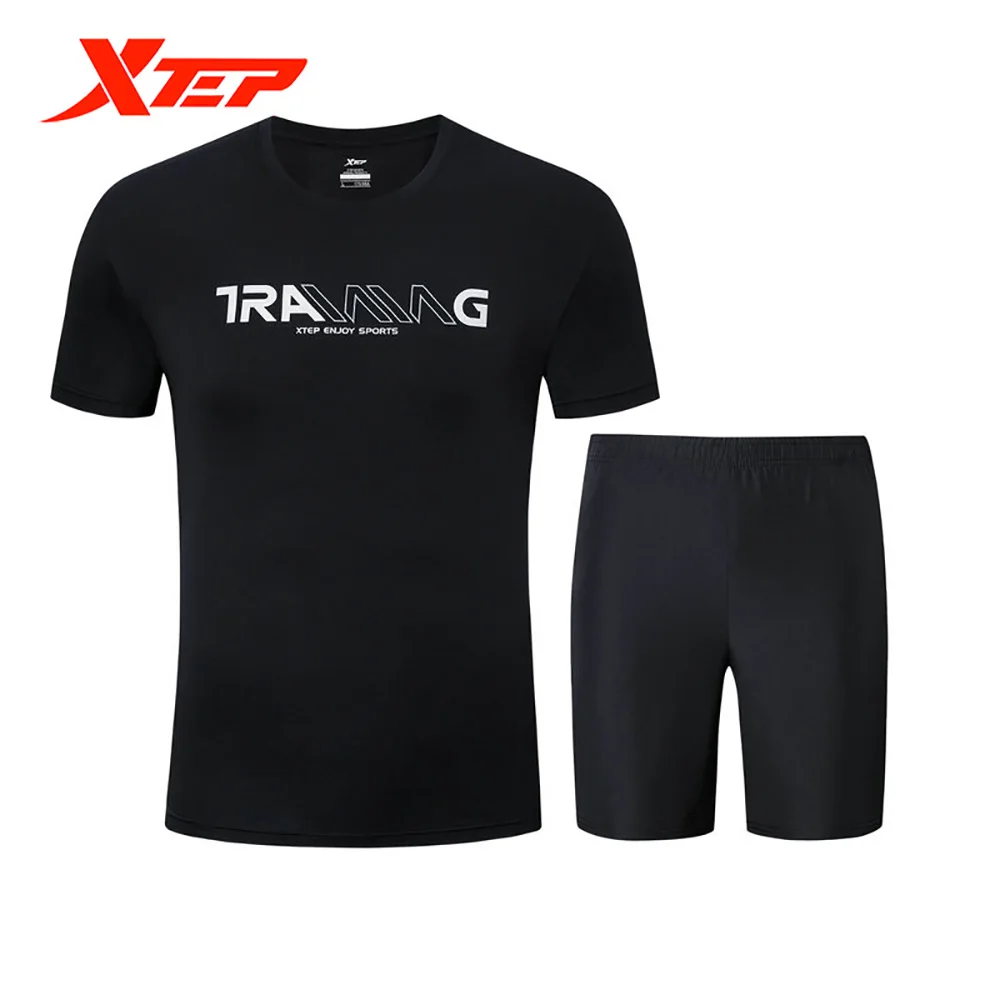 Мужской комплект спортивной одежды Xtep Новинка лета 2020 Быстросохнущий из 2