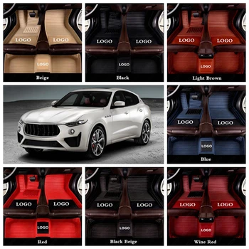 

Waterproof Custom Car Floor Mats for Maserati Quattroporte GranTurismo Ghibli Levante Leather Car Accessories Foot Rugs Carpet