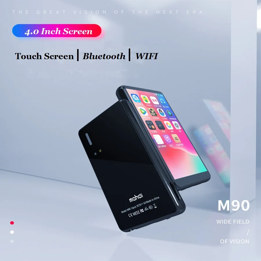 Mahdi M90 16 Гб wifi Bluetooth MP4 плеер динамик MP3 сенсорный экран 4,0 дюймов музыка MP5 видео плеер Поддержка TF карта FM/запись