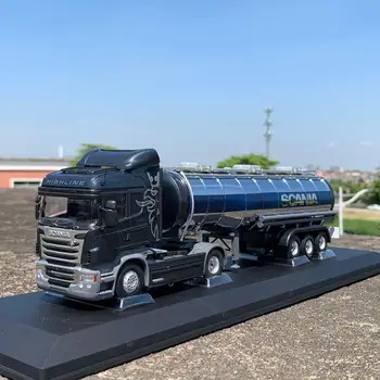 

Diecast 1/50 Scale Alloy Vehicle Tractor Container Heavy Duty Truck Model Die-cast Toy Adult Children Toys Gifts Collect Display