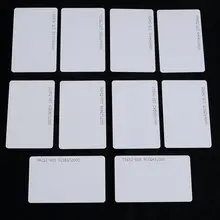 10 шт. EM4100 Tk4100 125 кГц карта контроля доступа брелок RFID тег стикер брелок жетон кольцо Бесконтактный чип 0,85 мм тонкие карты