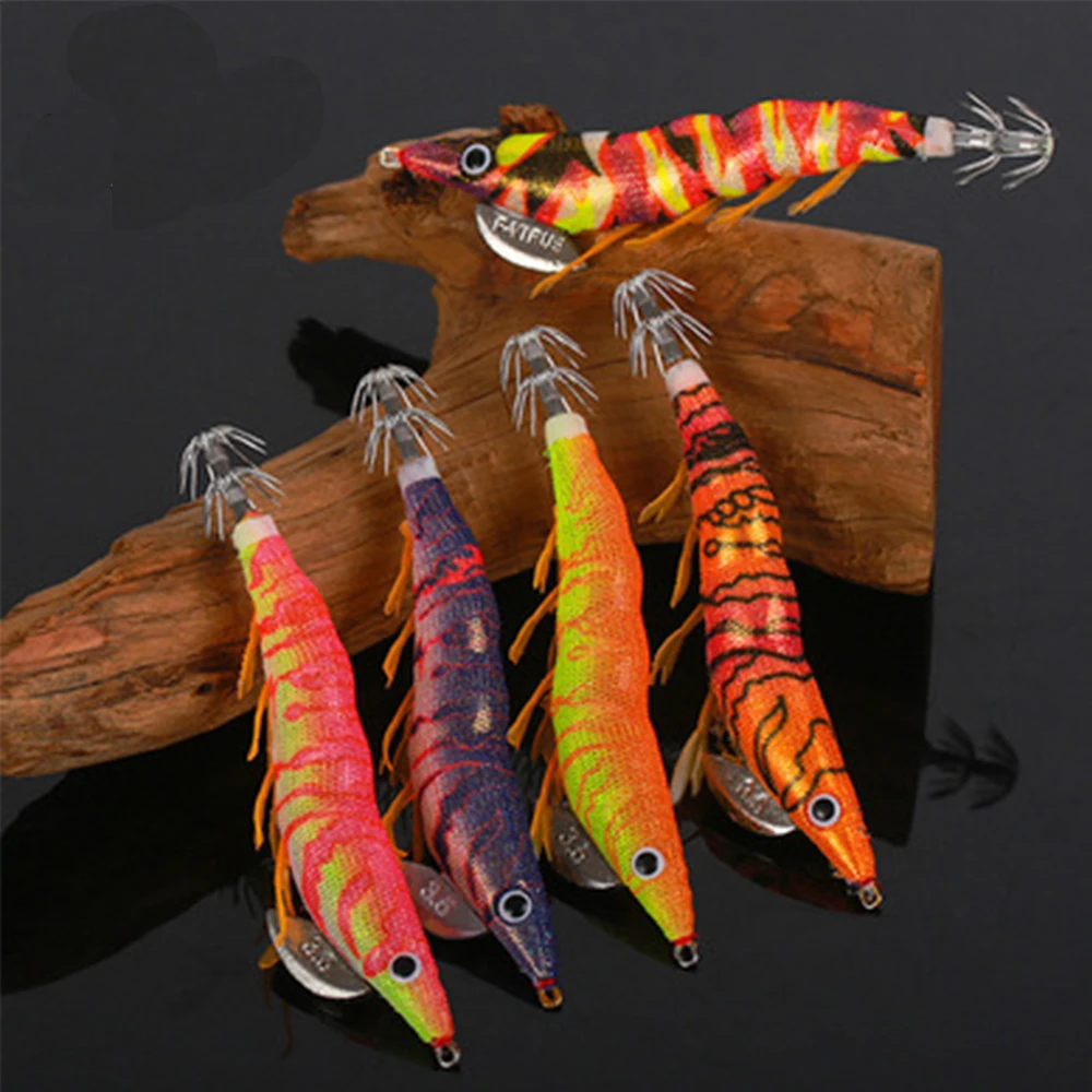 Squid Artificial Bait Shrimp Jig Silicone Fishing Lure Glow in Dark Shone Spinnerbait Octopus Soft Foot Tackle Hook | Спорт и