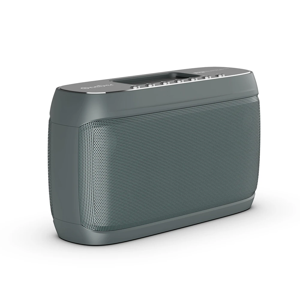 OneDer D1 bluetooth динамик HIFI с функцией DSP и супер бас беспроводной громкоговоритель 40 Вт 10800 мАч на открытом воздухе домашний динамик - Цвет: Серый