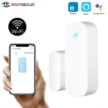 Ewlink Smart Wifi Door Window Contact Sensor Smart Wireless Door Detectors Open/Close APP Remote Alarm Via Alexa Google Home