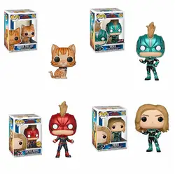 Funko POP Марвел Капитан Carol Danvers Гусь игрушечная кошка фигурка для детей Коллекционная модель игрушки для детей подарок #434