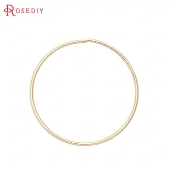 

(39364)10PCS 38MM 24K Gold Color Brass Jump Rings Split Rings Connect Rings Jewelry Making Supplies Diy Findings Accessories