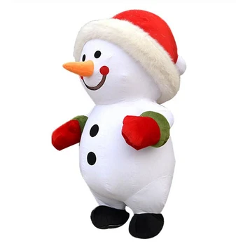 

2.6m Halloween Christmas Snowman Inflatable Mascot Costume Suits Adult Party Fancy Dress Carnival Advertising Promotion Parade