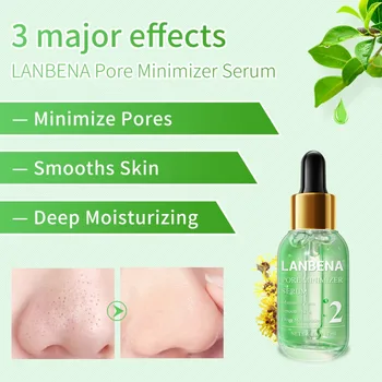 

Pore Treatment Serum Shrink Pore Face Essence Blackhead Removal Peeling Mask Anti-Acne Deep Cleansing Face Skin Care