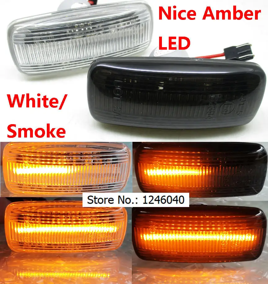 1PairLed Dynamic Side Marker Turn Signal DRL Light For Chrysler 300C