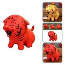

Fine Workmanship Blessing Comfortable Mini Decoration Tiger Mascot Doll Zodiac Tiger Doll Traditional Supplies