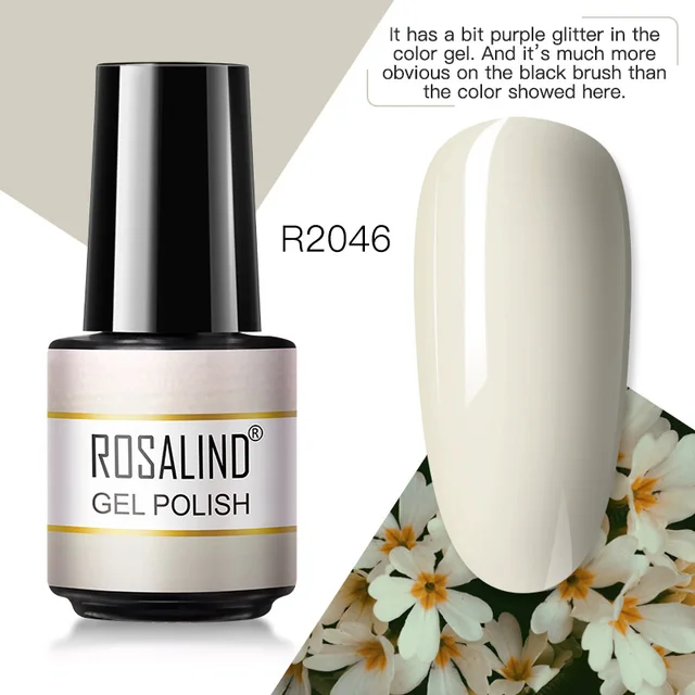 ROSALIND Gel Nail Polish 7ML Matte Base Top Coat For Soak Off Gel Polish UV LED Gel Semi Permanent Varnishes Design Nail Art RAR2046