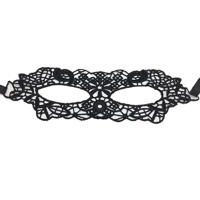 36Round flower Черная сексуальная Маскарадная маска из кружева для карнавала, Хэллоуина, маскарада, Вечерние Маски, праздничные Вечерние Маски#085 - Цвет: 36Round flower