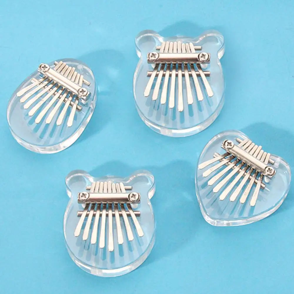 

Exquisite Mbira Transparent Finger Piano Thumb Piano 8 Keys Thumb Piano Acrylic African Musical Instruments Musician Student