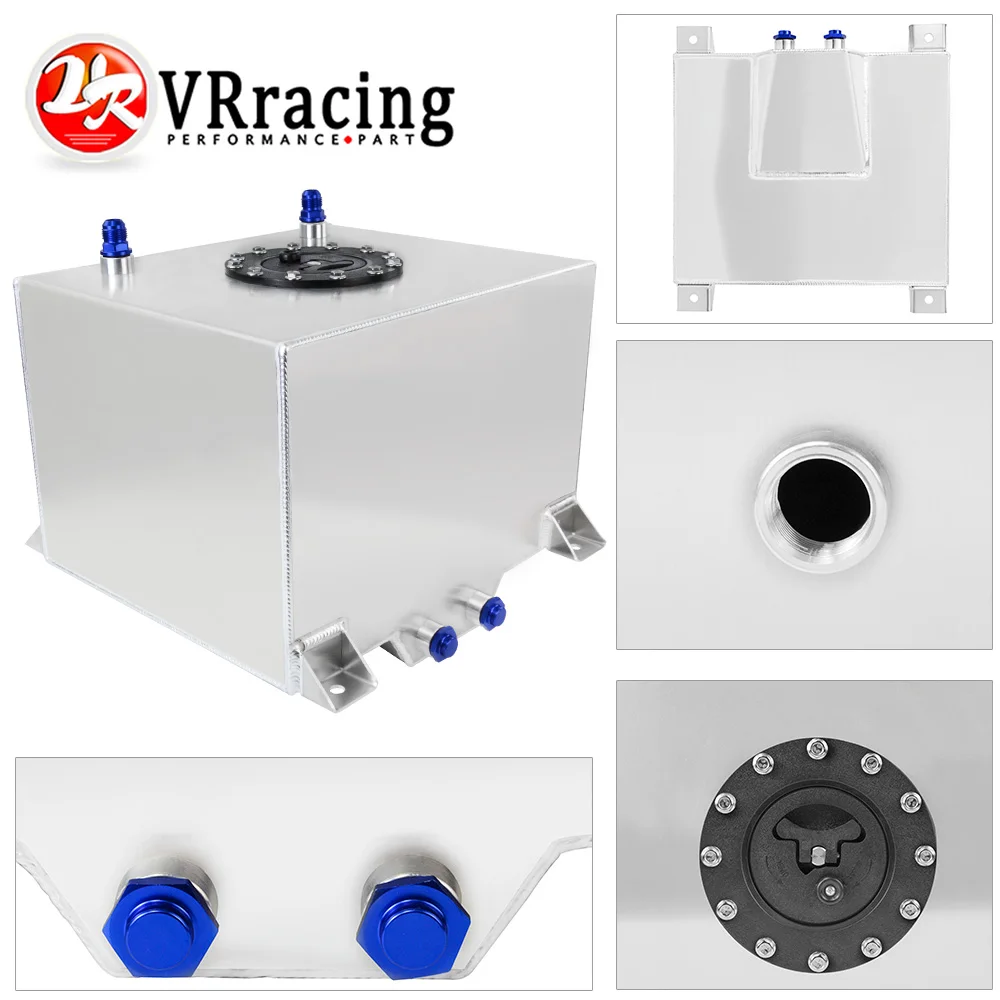 VR - 30L Aluminium Fuel  Surge tank mirror polished Fuel cell foam inside without sensor VR-TK67