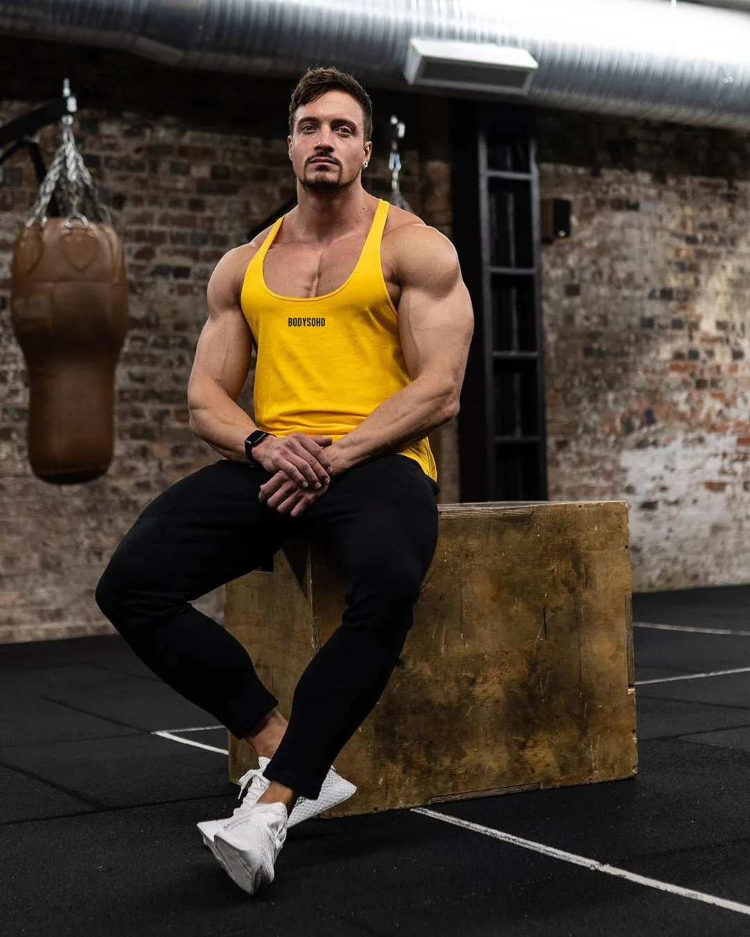 Muscle Dr. Европа и Америка братья стиль здоровая красота спортивный жилет мужской фитнес i-образный жилет Базовая рубашка жилет