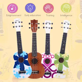 

Intellectual 21" 6 Strings Hands-On Ability Teaching Kids Toys Guitar Acoustic Guitar Gift Student Kids Guitar Handicrafts